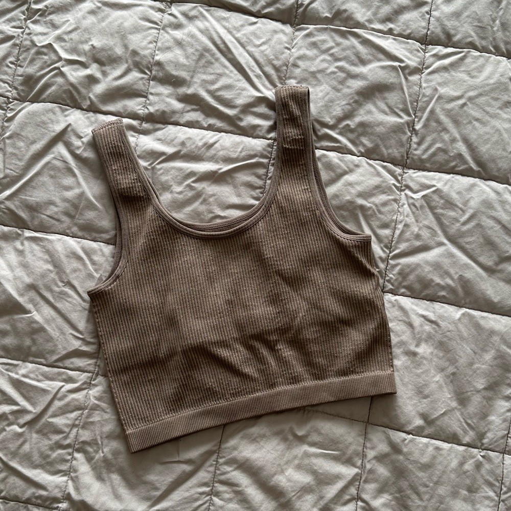 Forever 21 Bralette taupe cropped tank
